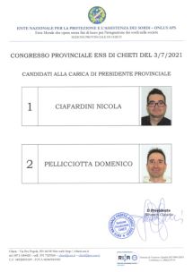 ENS CH lista candidati per presidente provinciale